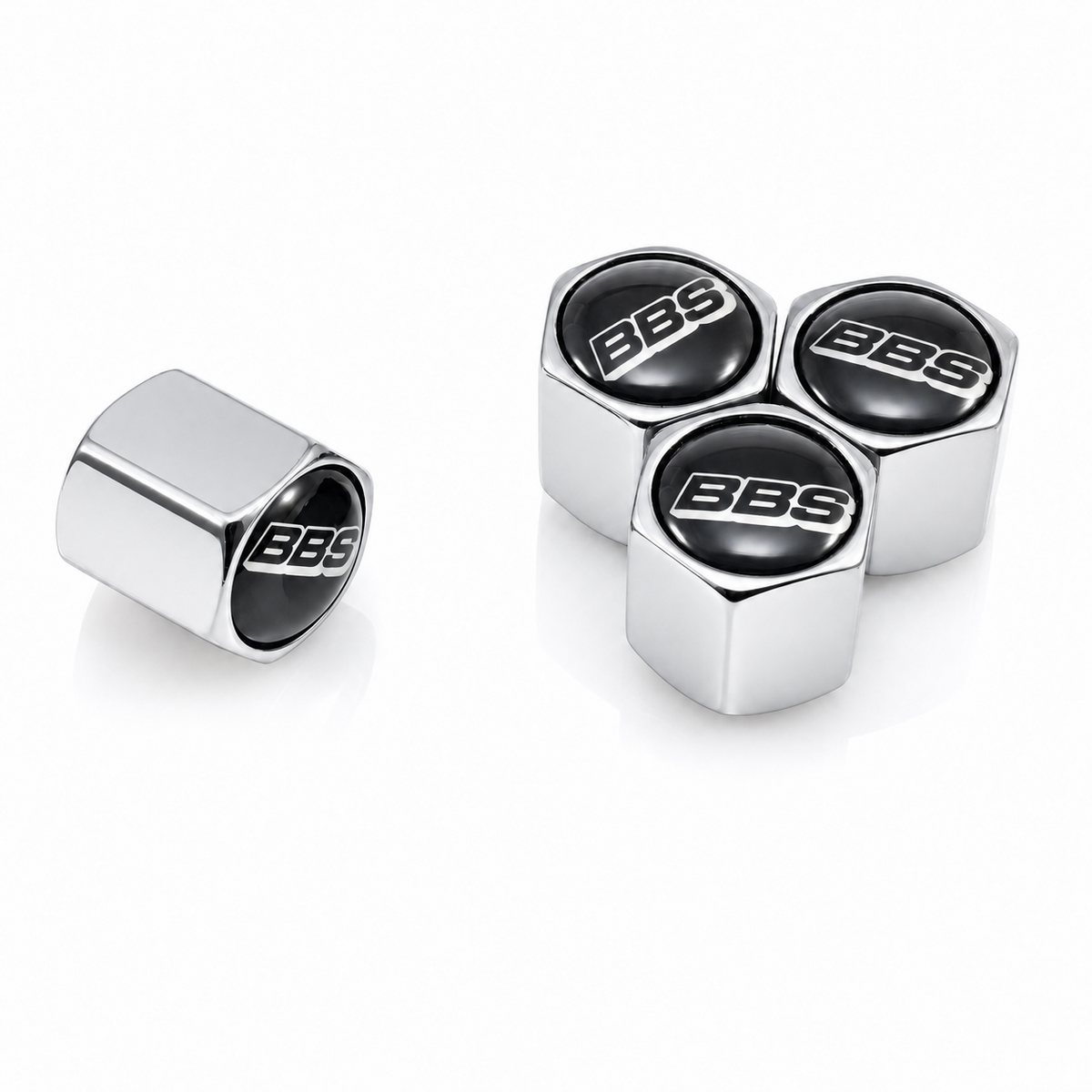 Chrome BBS Standard valve caps