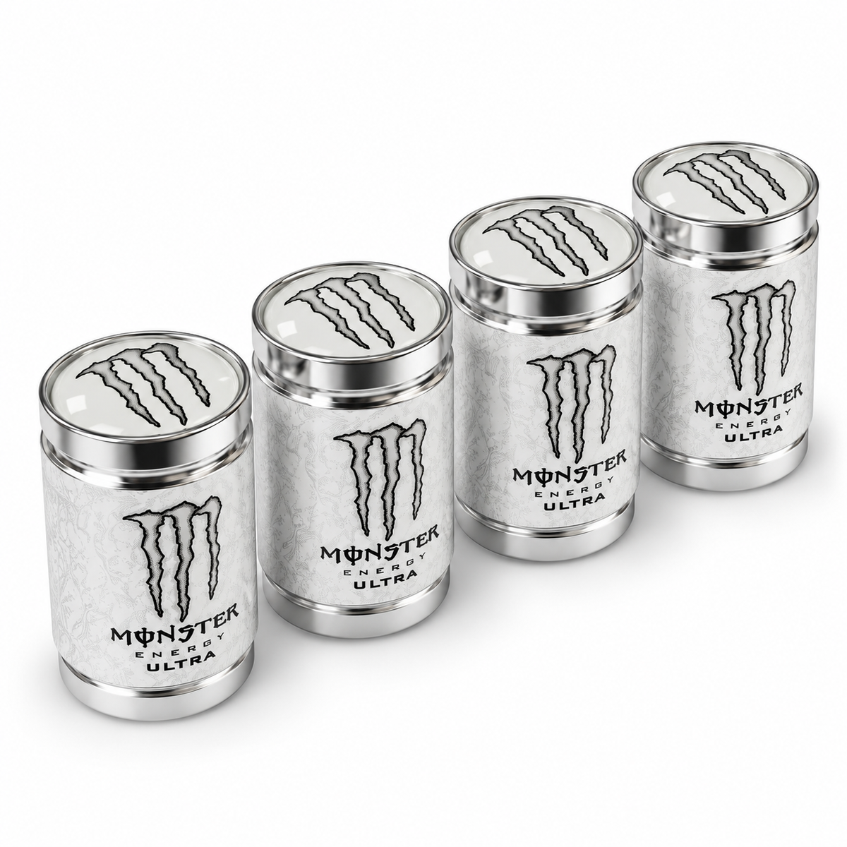 Monster Ultra Valve Caps – Wrapped Edition – set of four