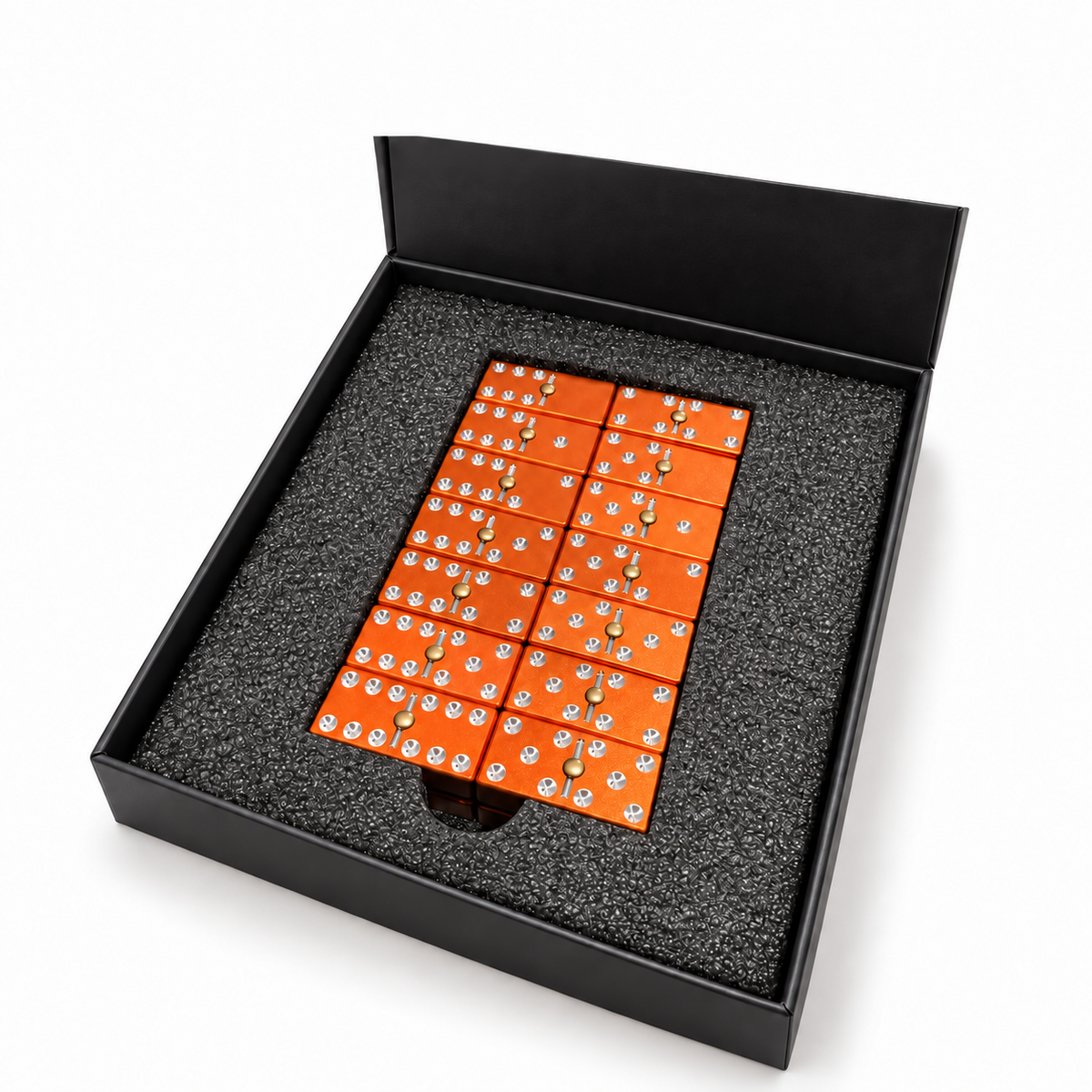 Billet Dominoes - Complete 28 Tile Double-Six Set