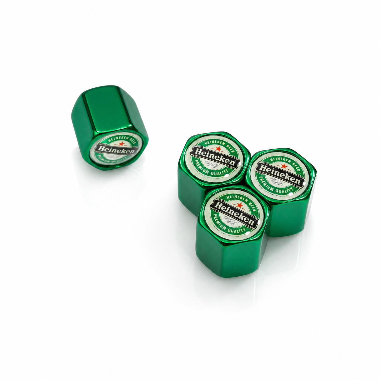 Heineken billet valve caps - premium product image