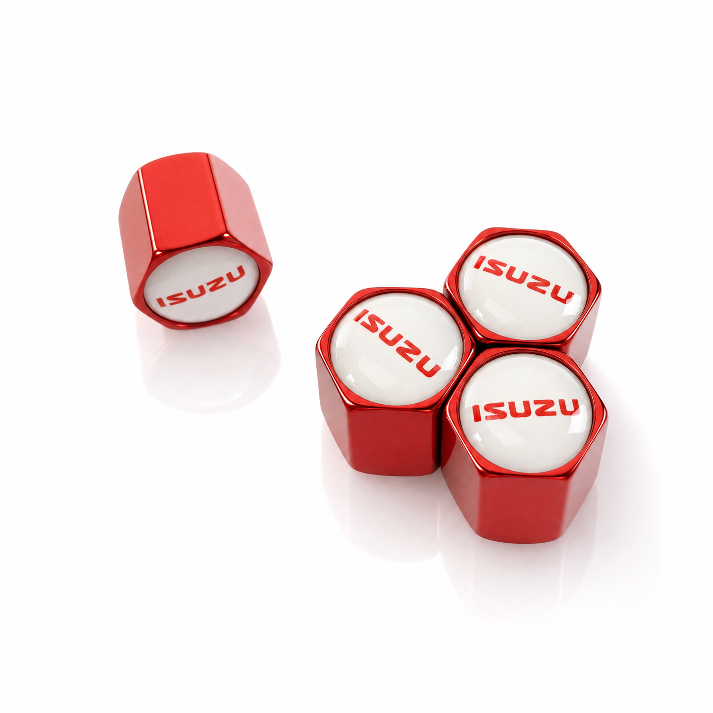 Isuzu billet valve caps - premium