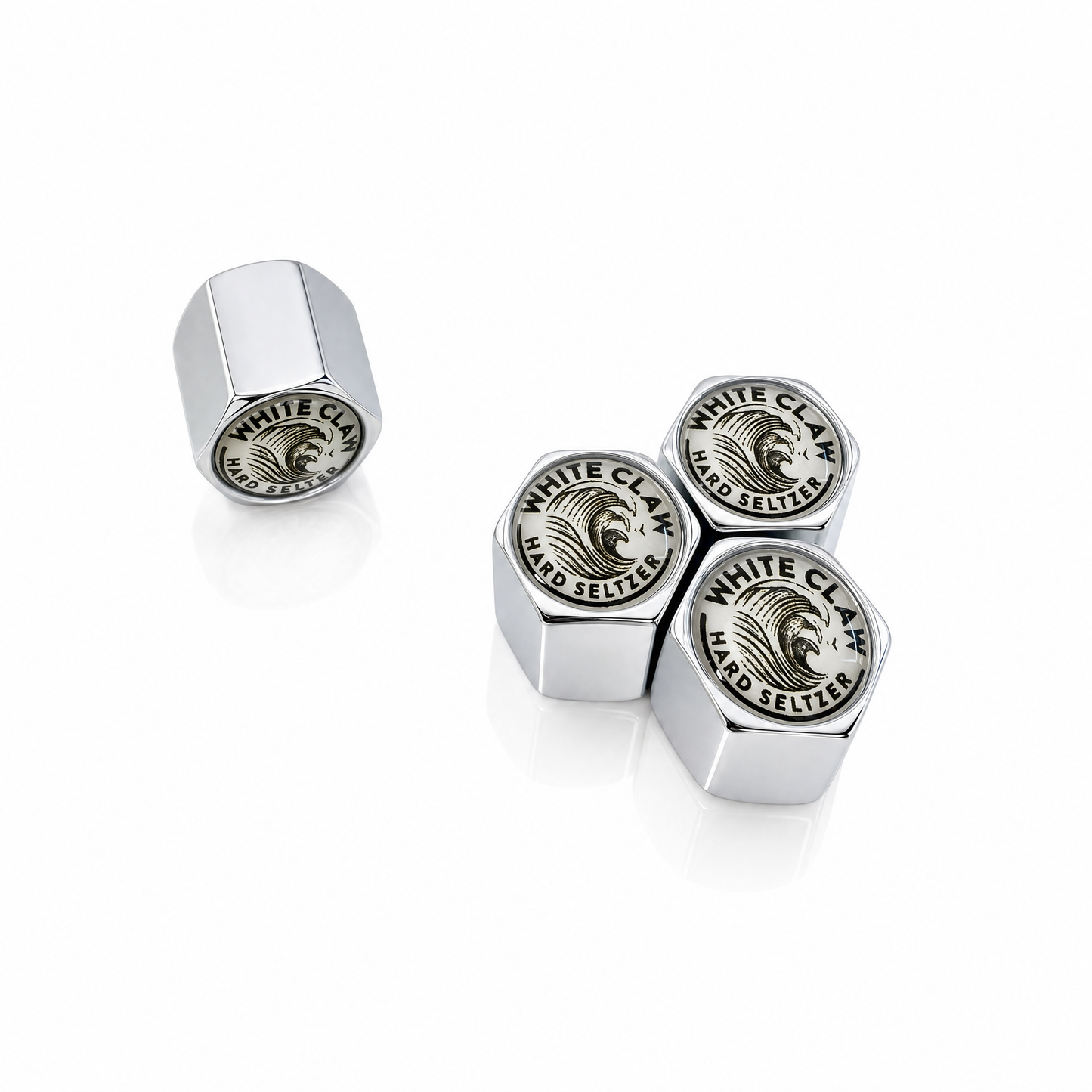 White Claw billet valve caps - premium