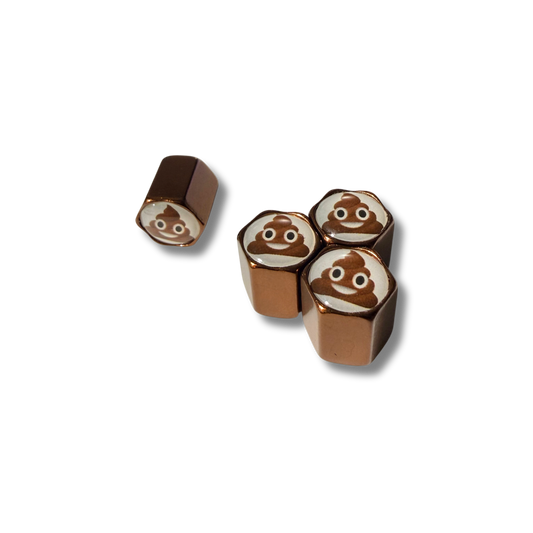 Poo Emoji Valve Caps