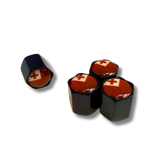 Tonga Flag Valve Caps