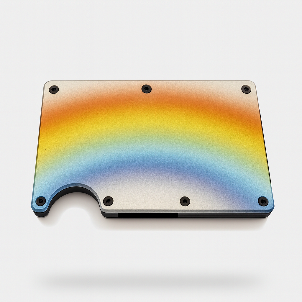 Elite Slim Wallet - Rainbow Titanium