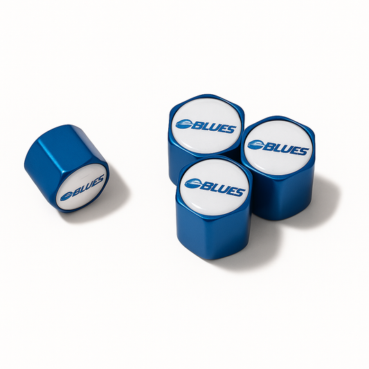 Blues Rugby Valve Caps