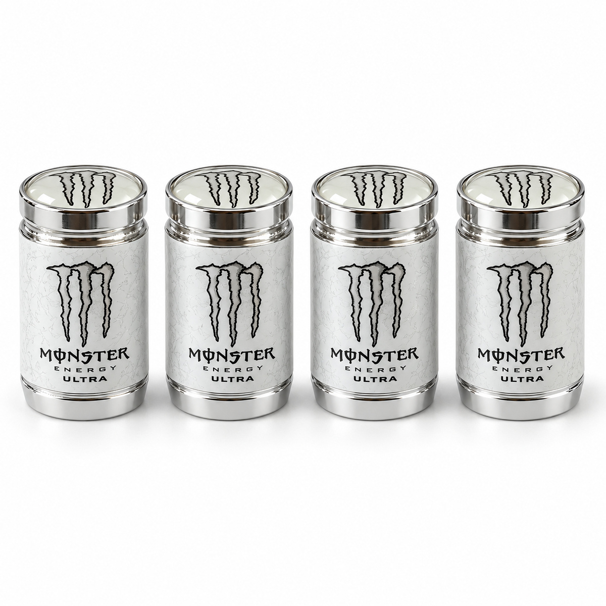 Monster Ultra Valve Caps – Wrapped Edition – set of four