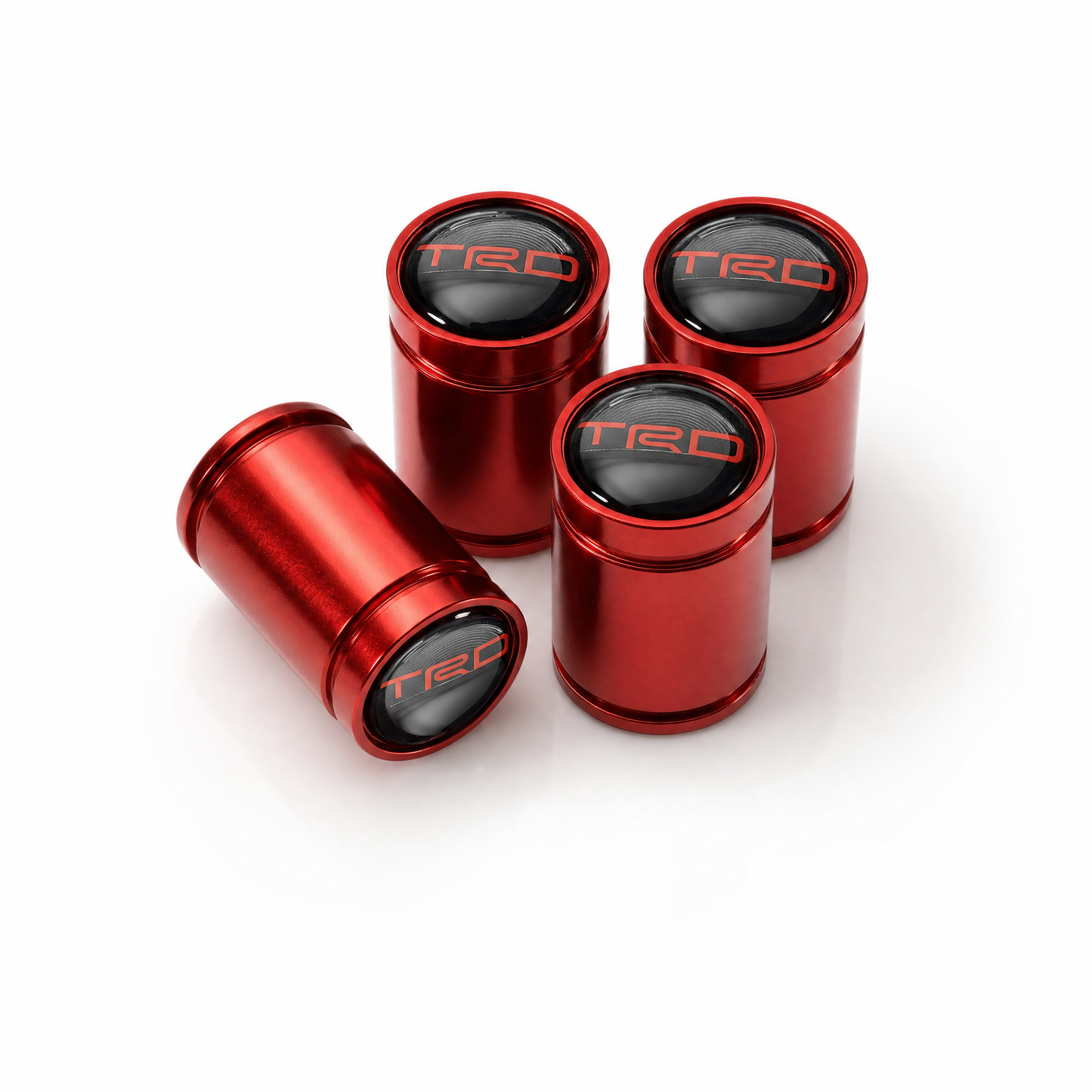 TRD Red billet valve caps - premium