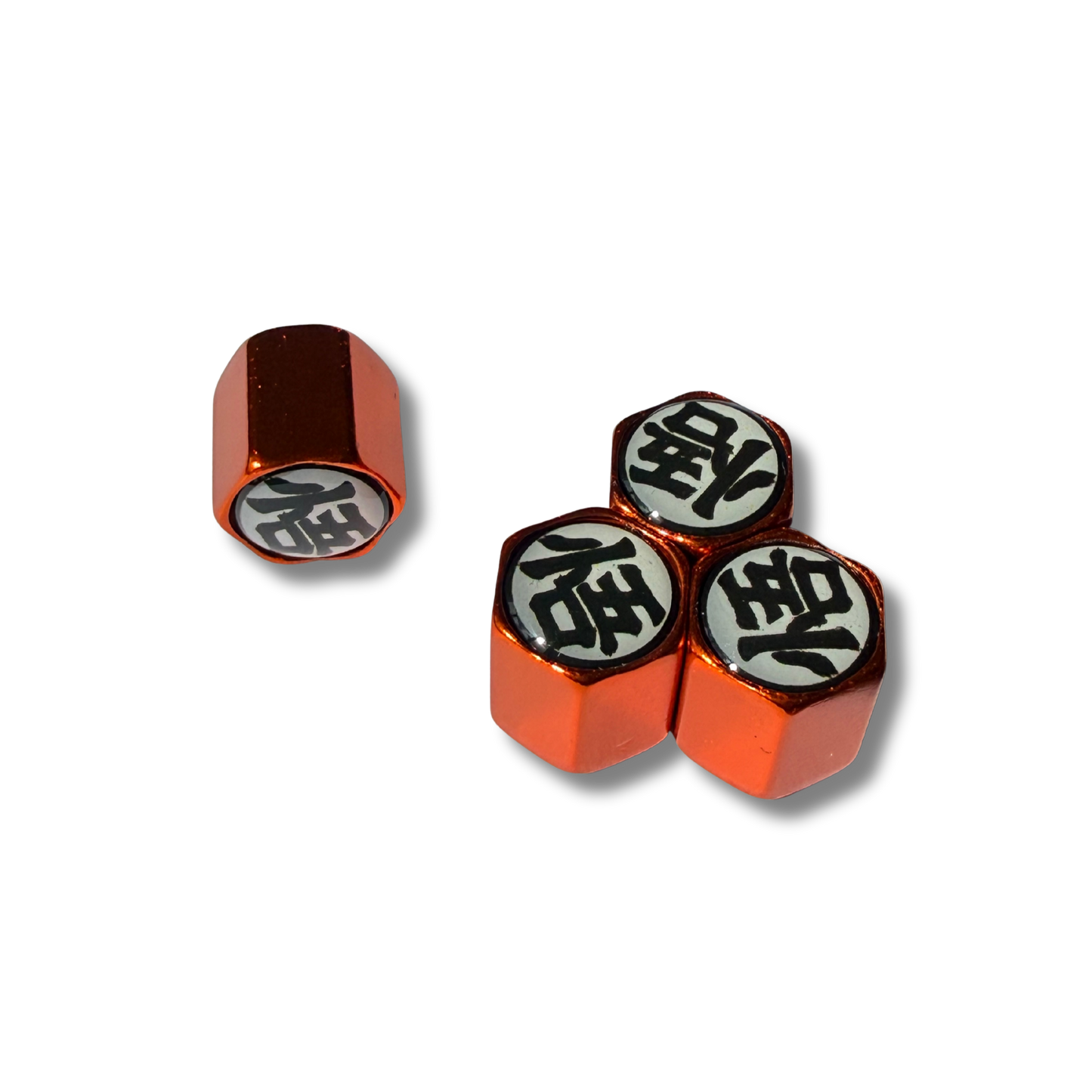 Goku Kanji Valve Caps