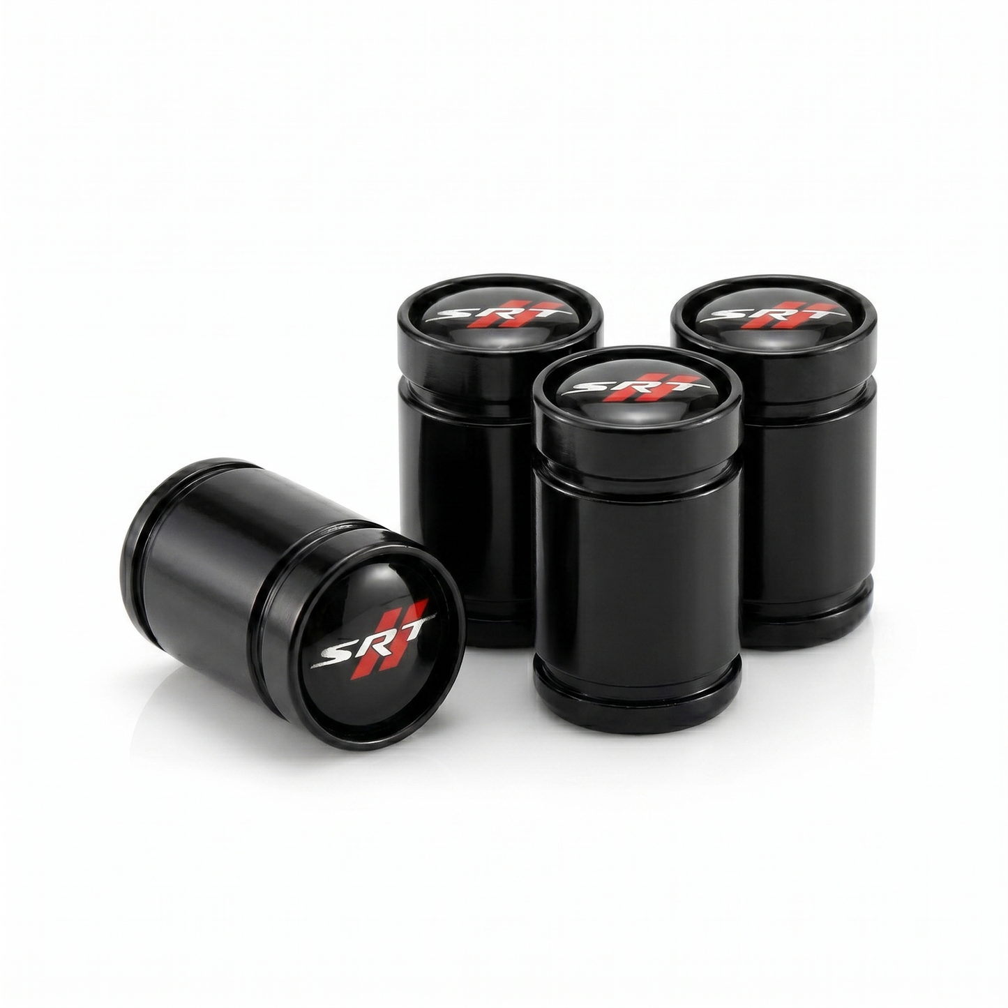 SRT Premium billet valve caps in black, set of 4