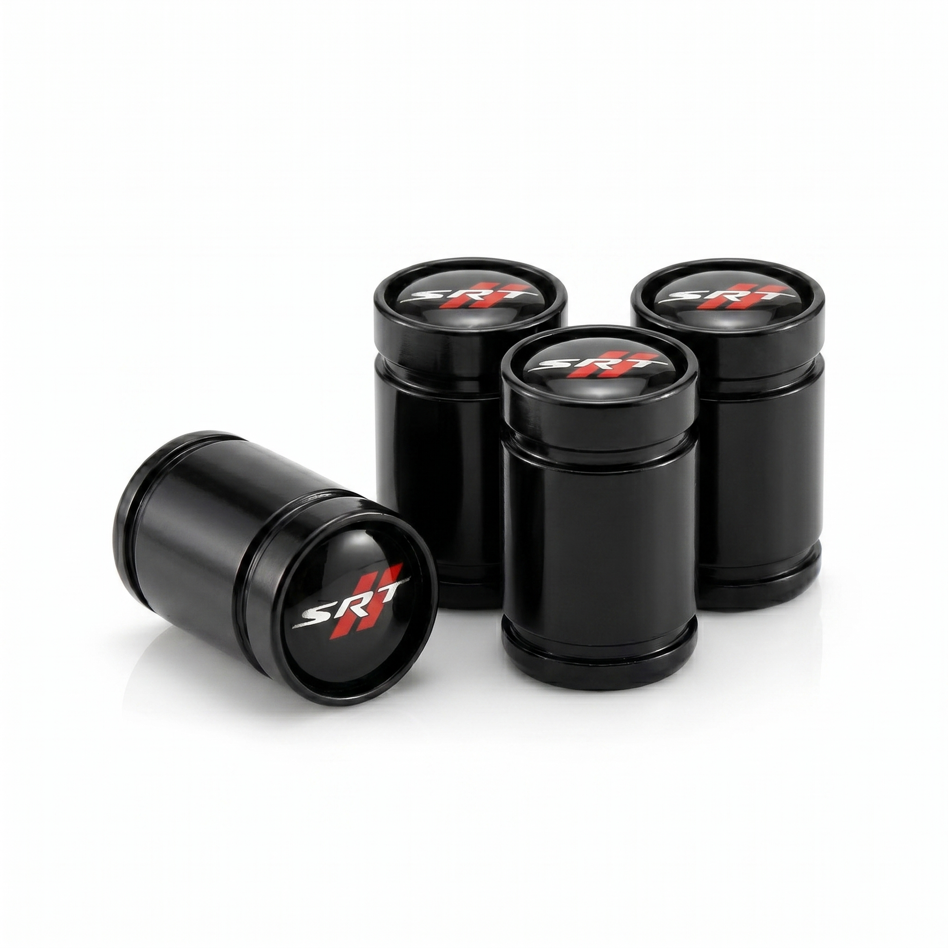 SRT Premium billet valve caps in black, set of 4