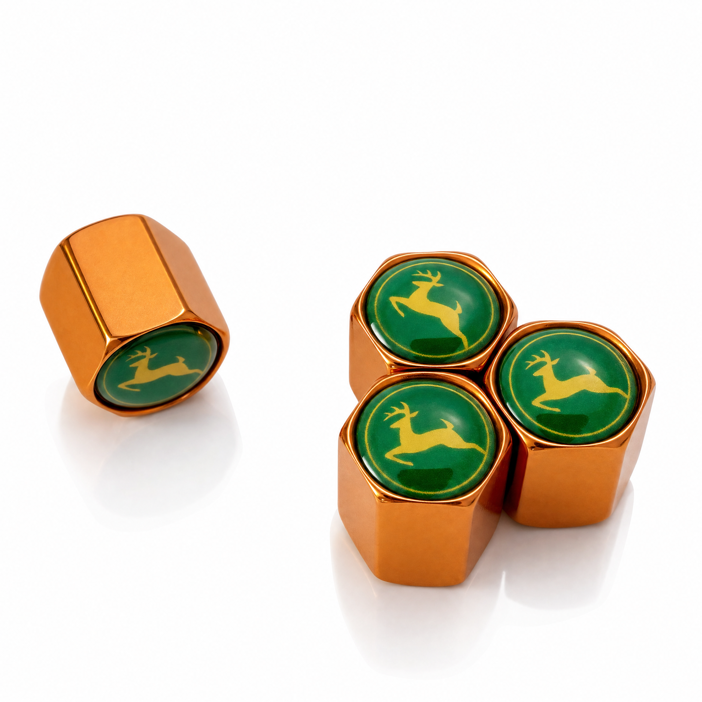 John Deere billet valve caps - alternate colour