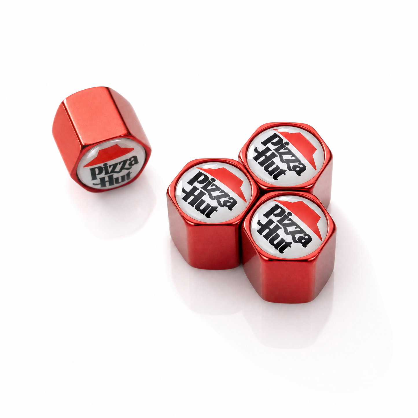 Pizza Hut billet valve caps - premium product image