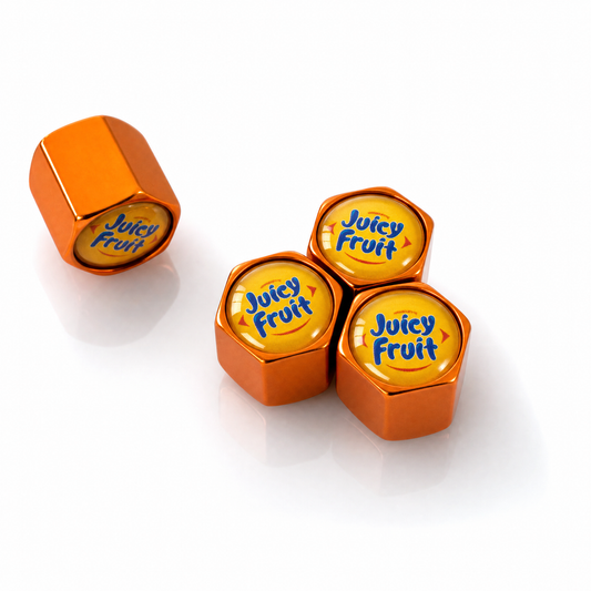 Juicy Fruit billet valve caps - premium product image