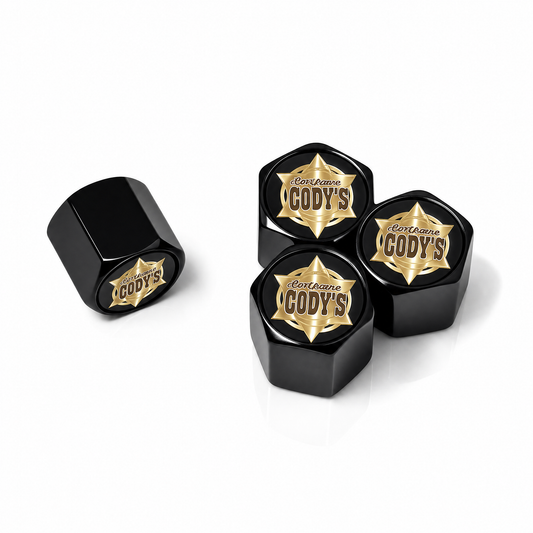 Cody's billet valve caps black - premium