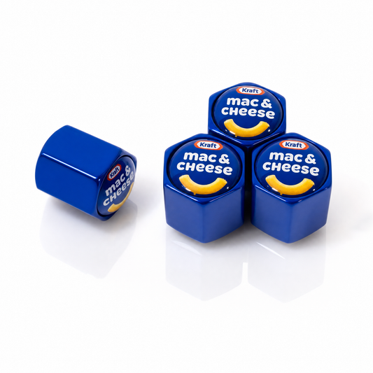Mac & Cheese billet valve caps - premium