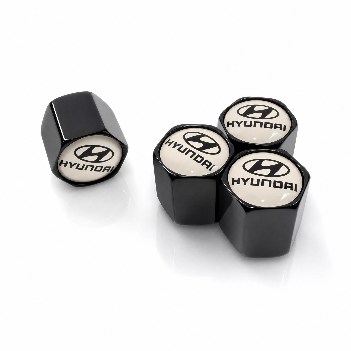Hyundai billet valve caps - premium
