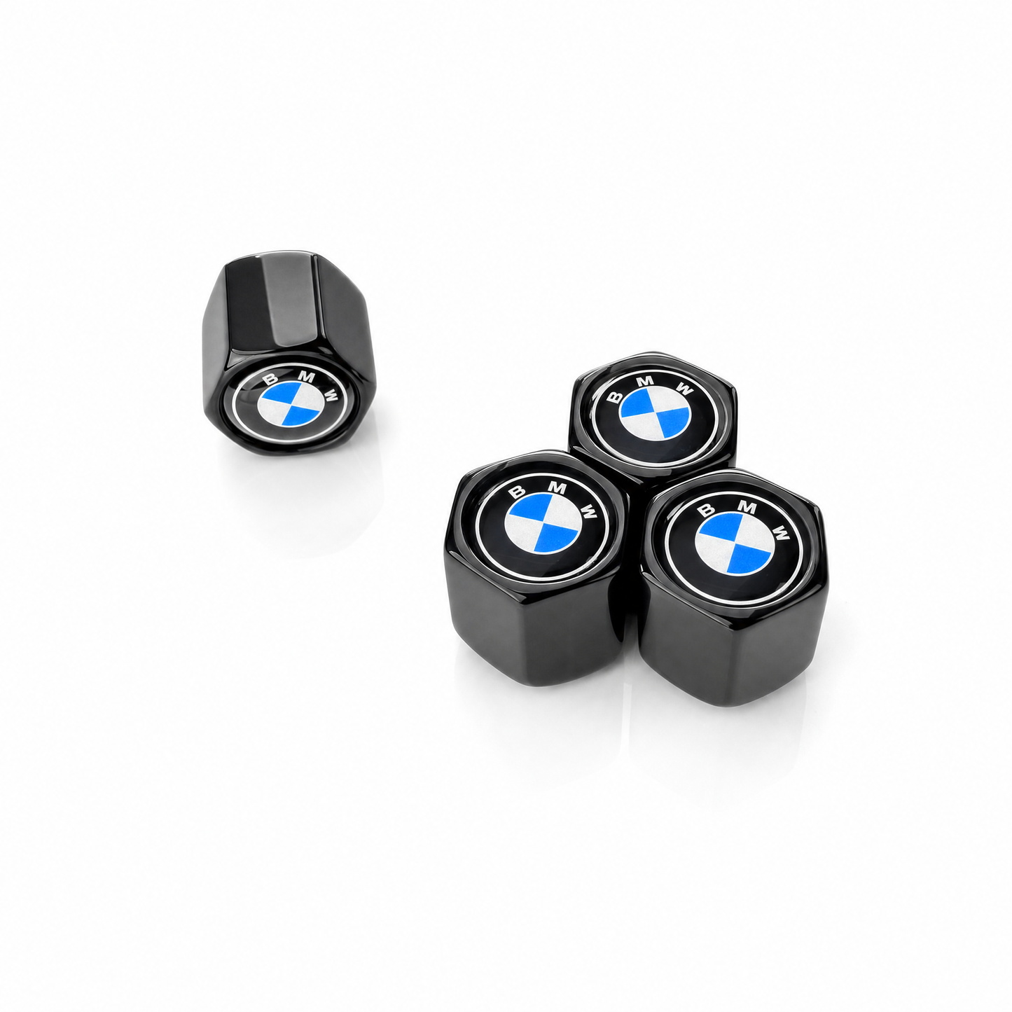 BMW billet valve caps black - premium