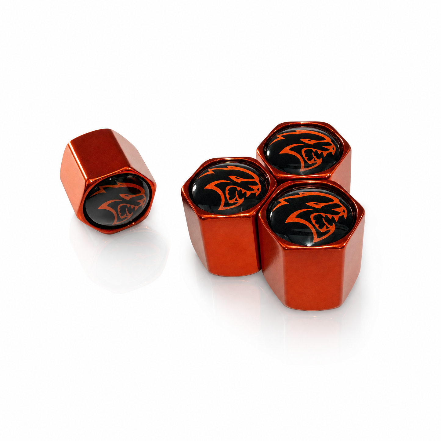 Hellcat billet valve caps black - premium