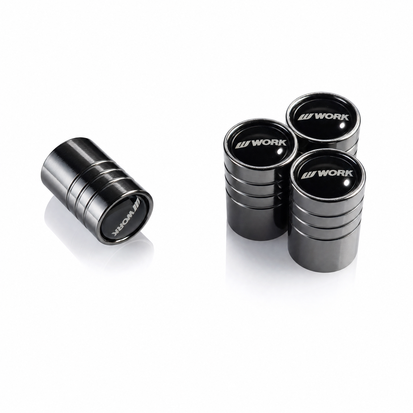 Work Premium Chrome billet valve caps - premium