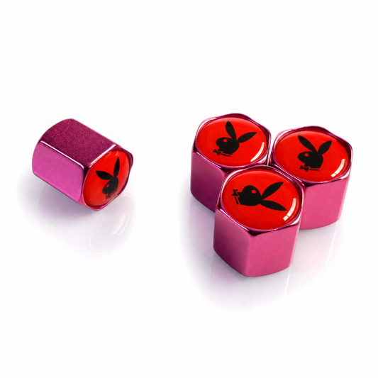 Playboy Pink billet valve caps - premium