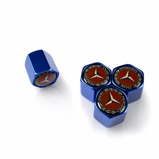 Mercedes Retro billet valve caps - premium