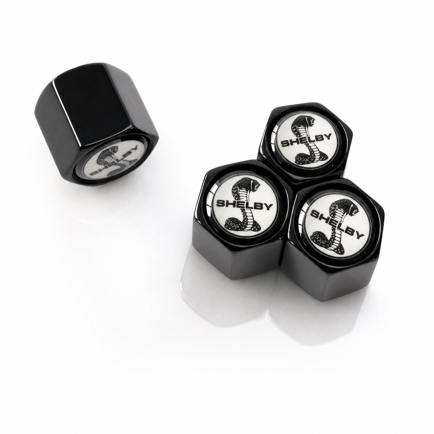 Shelby billet valve caps - premium