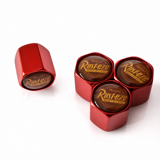 Rust-Eze billet valve caps - premium